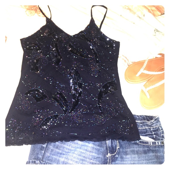 Beautiful Beaded Dress Top - Picture 1 of 5